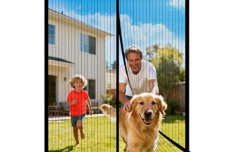 METAONLY Magnetic Screen Door Mesh Fits 36″ x 80″ Door – Curtain Size 38″ x 82″
