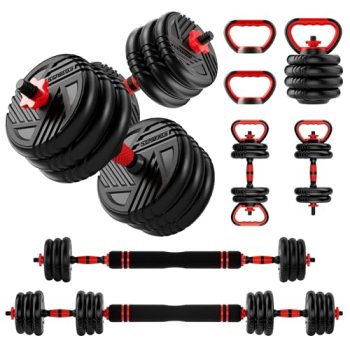 Adjustable Dumbbell Set, 10/20/30/45/70/90lbs