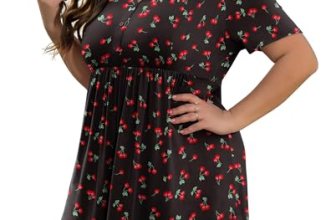 SHIJIALI Womens Plus Size Tops Tunic 2026 Casual Soft Short Sleeve V Neck Henley