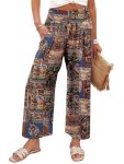Angerella Casual Palazzo Pants for Women Lounge Pants Stretchy Wide Leg Trousers