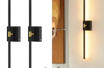 iThird Battery Operated Wall Sconces Set of 2: 10000mAh Rechargeable Wireless Wa
