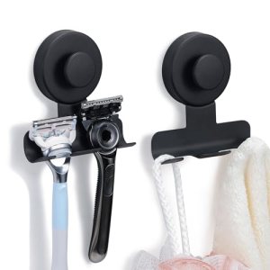 Fenas Suction Cup Razor and Shaver Holder for Shower Wall