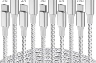 SwaggWood USB C to USB C Cable, 5-Pack [3/3/6/6/10FT] 60W USBC Fast Charging Cab
