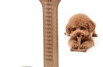 JoviQ Dog Chew Toy for Aggressive Chewers T-Shaped Tough Dog Bone Toys for Small