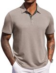 COOFANDY Men’s Casual Polo Shirts Short Sleeve Summer Shirts Lightweight Classic