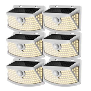 Aootek New Solar Motion Sensor Lights 120 LEDs with Lights Reflector