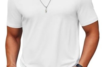 COOFANDY Plain White Tshirt Men Casual T Shirts Short Sleeve Crewneck Basic Dail