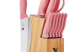 XANAPON 14-Piece Kitchen Knife Set with Block