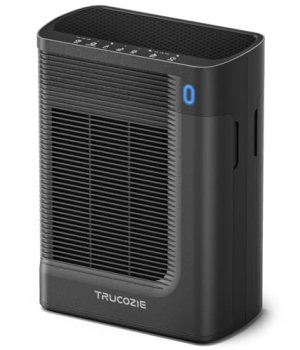 T356 New Black Air Purifier for Home Large Room Bedroom Up to 1937 Ft² in 1 Hr W