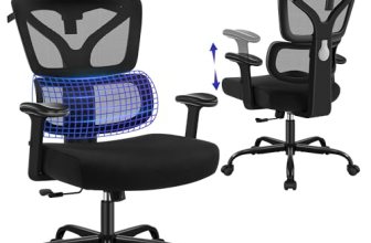 Hayelf Ergonomic Office Chair, High Back Mesh Computer Chair with Comfortable Ad