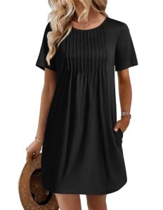 Ekouaer Swimsuit Coverup for Women 2026 Short Sleeve Bathing Suit Cover Ups Beac