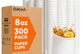 Glotoch 8oz Paper Party Cups Disposable Cups 300 Pack