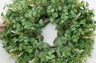 Dushle 26″ Large Eucalyptus Wreath for Front Door Spring Summer Greenery All Sea