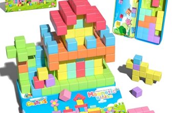 Goodtiles Mini Magnetic Blocks, Travel Outdoor Toys for Kids Ages 3-5 4-8, Magne