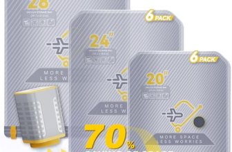 15-Pack Vacuum Bags for Travel with Wireless Rechargeable Pump