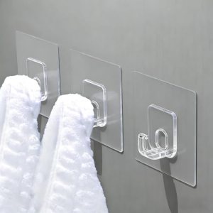30 Pack Invisible Adhesive Hooks for Hanging Heavy Duty