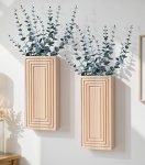 FancyPlus Wooden Wall Planter Vase