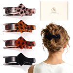 Amlaidu Medium Flat Hair Clips for Women