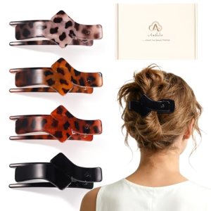 Amlaidu Medium Flat Hair Clips for Women