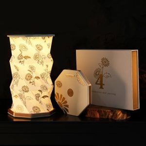 ZBOLE Birthday Flower Folding Rotating Lamp – April Daisy