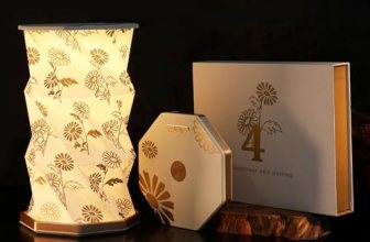 ZBOLE Birthday Flower Folding Rotating Lamp – April Daisy