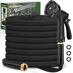 Itsonestep Garden Hose 100ft, 3/4GHT Non-Expanding Water Hose Lightweight
