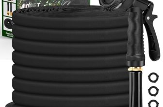 Itsonestep Garden Hose 100ft, 3/4GHT Non-Expanding Water Hose Lightweight