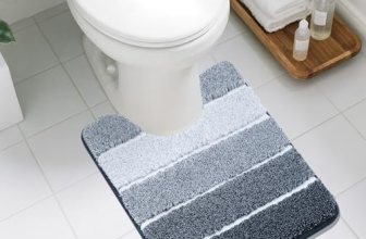 COSY HOMEER Toilet Rugs U-Shaped 24″x20″