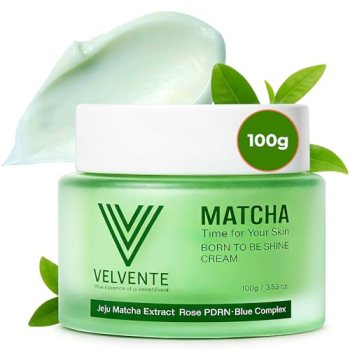 VELVENTE Matcha Facial Moisturizer with Rose PDRN