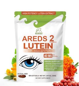 RIOWEGO AREDS 2 + Advanced Lutein and Zeaxanthin Supplement -40 mg Lutein & Zeax
