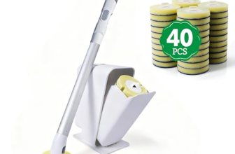 Eyliden Disposable Toilet Brush Kit with 40 Refills