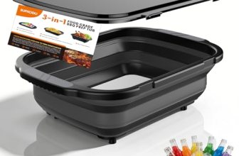 Collapsible BBQ Prep Tubs with Titanium Cutting Board