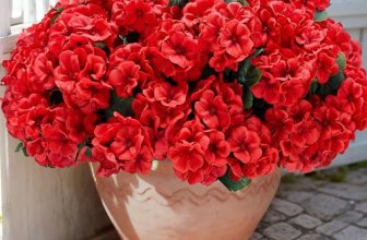 Karlliu Artificial Geranium Flowers for Outdoors: 12 PCS Realistic UV Resistant
