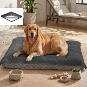 MontVoo Washable Dog Bed Cover, Absorbent Quick Dry Pet Bed Sheet, Easy Hair Rem