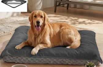 MontVoo Washable Dog Bed Cover, Absorbent Quick Dry Pet Bed Sheet, Easy Hair Rem