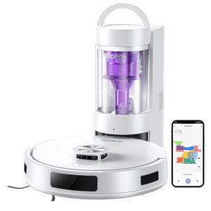 Robot Vacuum and Mop Combo, Robot Vacuum Cleaner with Bagless Self Emptying Stat