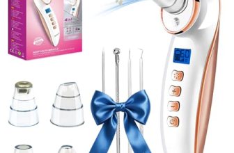 Blackhead Remover Pore Vacuum, Pore Cleaner for Face with 5 Attachments & 3 Suct