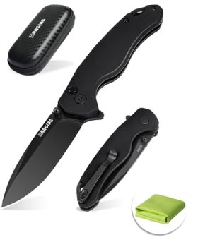 ZANGING Pocket Folding Knife(EDC)- With 2.99” 8Cr14MoV Steel Blade and G10 Handl