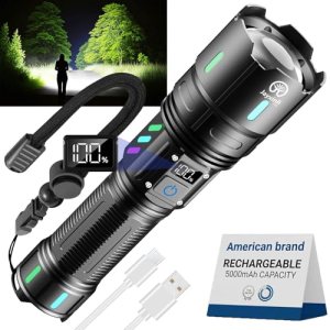 Jayxinli Rechargeable Flashlights High Lumens