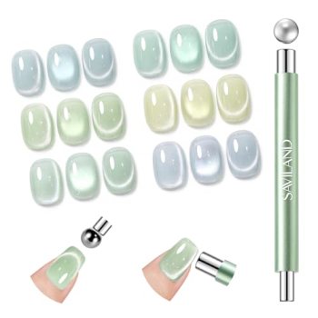 SAVILAND Ultra Strong Cateye Nail Magnet: Double Headed Cat Eye Magnet with Magn