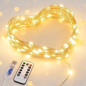 JMEXSUSS USB Fairy Lights for Bedroom