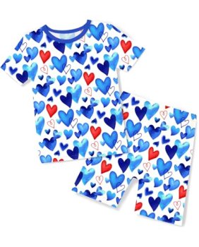 babee Reshinee Bamboo Viscose Toddler Pajamas Boys Girls Kids Baby Cool Short Su