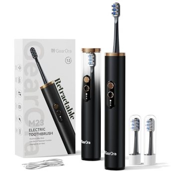GearOra M23 Travel Electric Toothbrush for Adults