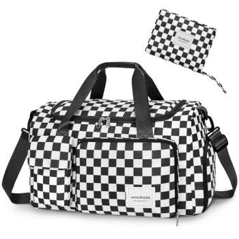 WOOMADA Foldable Travel Duffel Bag for Women