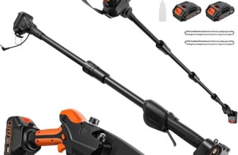 2-in-1 Cordless Electric Pole Saw & 8 Inch Mini Chainsaw