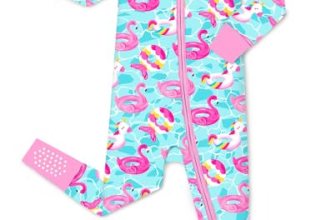 babee Reshinee Viscose derived from bamboo Baby Footie Pajamas Convertible Newbo