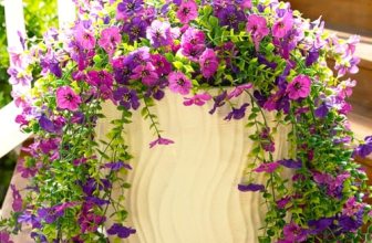 Fanfantoey Artificial Flowers for Outdoors Fake Hanging Decoration