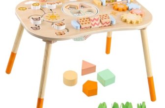 Wooden Activity Table for 1 Year Old Toddlers Sensory Table Activity Center 1-3