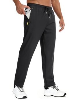 Peakwell Men’s Lightweight Hiking Pants Quick-Dry Outdoor Sweatpants Workout wit
