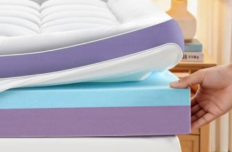 SurChic 5 Inch Dual Layer Memory Foam California King Mattress Topper
